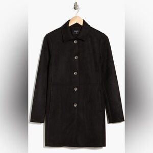 T Tahari Black Trench Coat